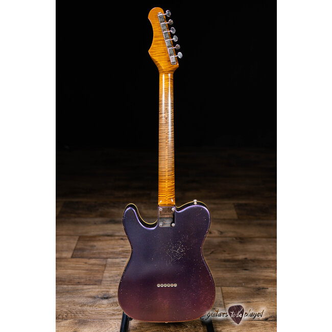 Shabat Lion Special Flame Maple Neck w/ Lollar Special & HB – Cosmic Amethyst