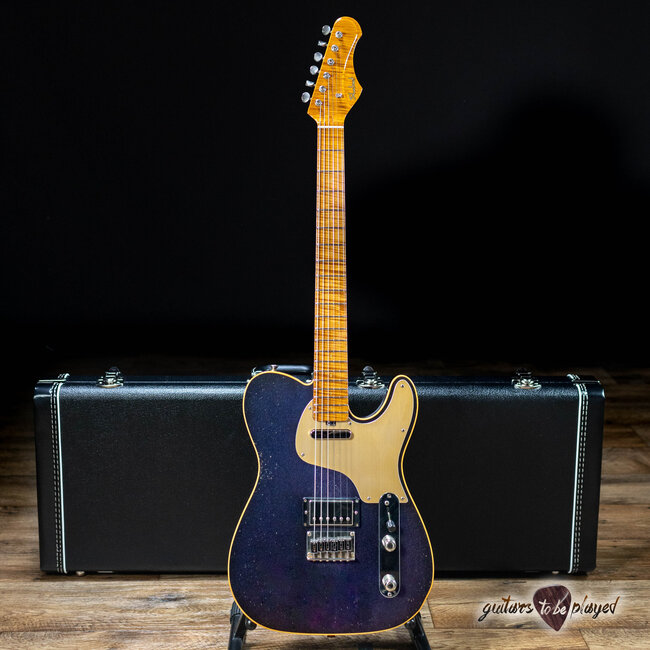 Shabat Lion Special Flame Maple Neck w/ Lollar Special & HB – Cosmic Amethyst