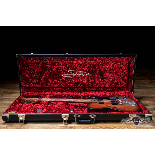 Shelton Timeflite GTX Redwood w/ Mastery & Flame Maple – Violin Burst Satin