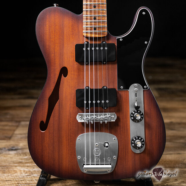 Shelton Timeflite GTX Redwood w/ Mastery & Flame Maple – Violin Burst Satin