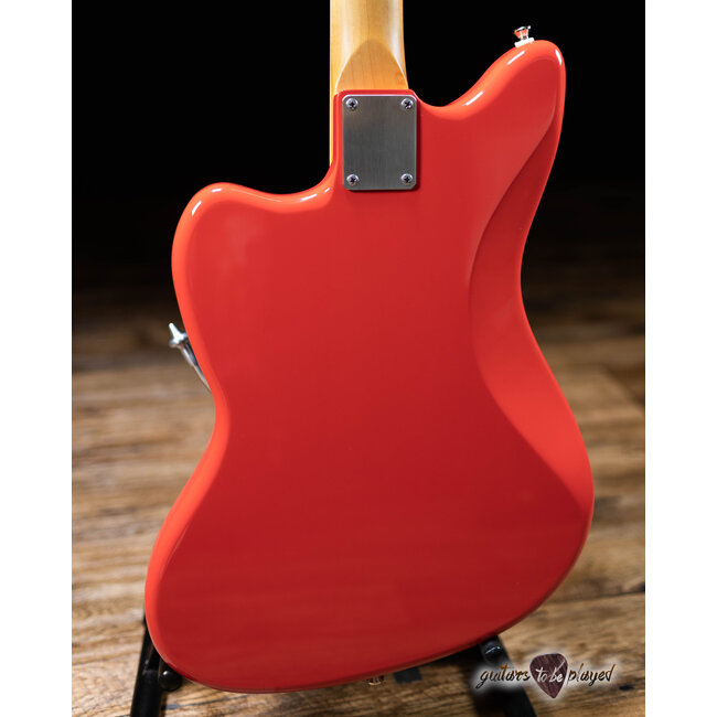 Shelton GalaxyFlite Vintage Pine Body w/ Lambertones Ristrettos – Fiesta Red