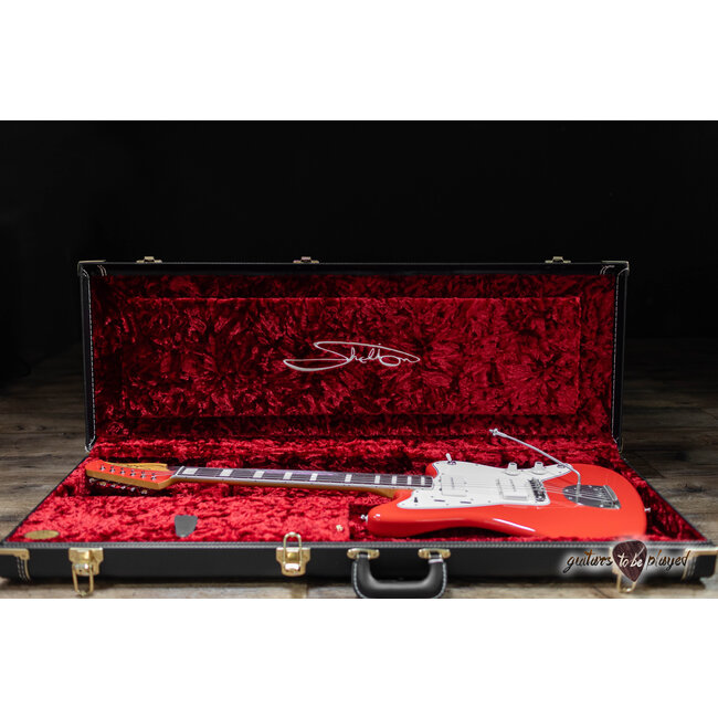Shelton GalaxyFlite Vintage Pine Body w/ Lambertones Ristrettos – Fiesta Red