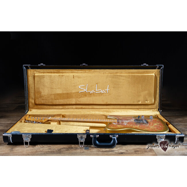 Shabat Lion Maple Neck T-Style w/ Lollar Vintage T's – Pink Paisley/Gold Burst