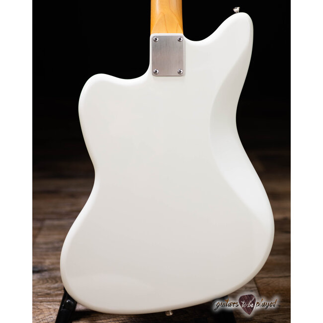 Shelton GalaxyFlite III FT Pine Body w/ RW Fretboard & Lamber'Trons – White