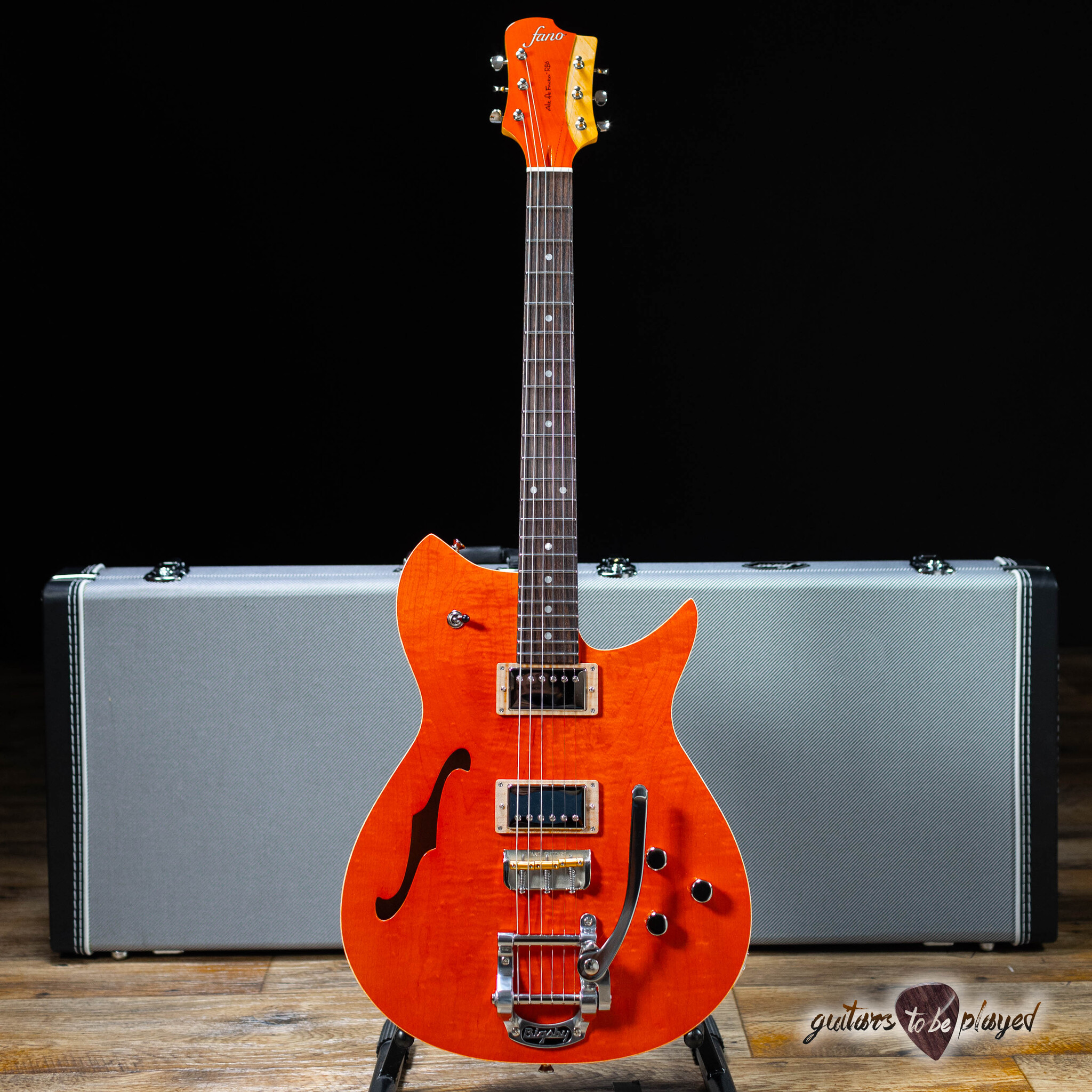 Fano RB6T Alt de Facto Thinline Maple Top w/ Bigsby – Faded Cherry