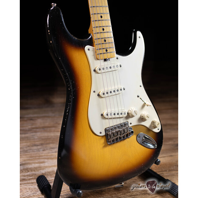 Shabat Lynx “Brownie” 1pc Alder S-Style w/ Lollar Sixty-Fours – 2-Tone Sunburst