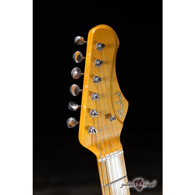 Shabat Lynx “Brownie” 1pc Alder S-Style w/ Lollar Sixty-Fours – 2-Tone Sunburst