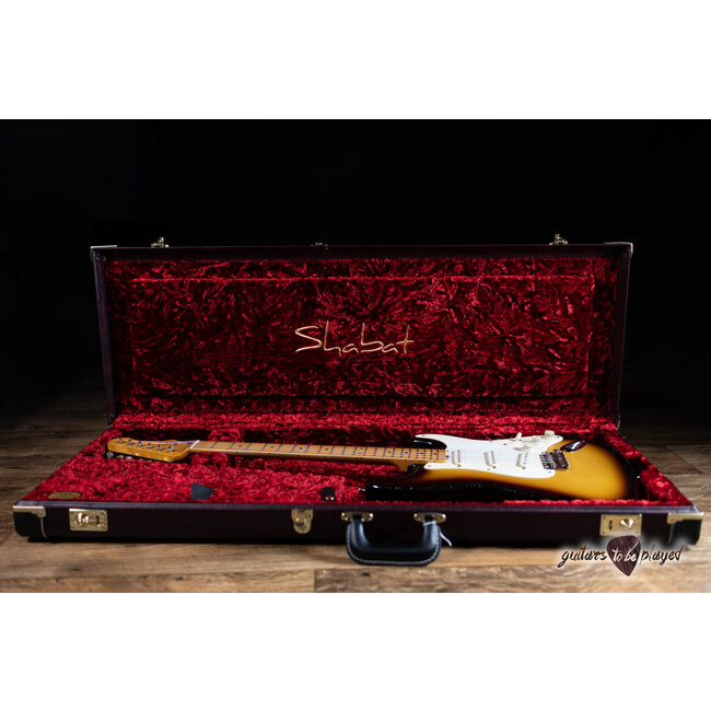 Shabat Lynx “Brownie” 1pc Alder S-Style w/ Lollar Sixty-Fours – 2-Tone Sunburst