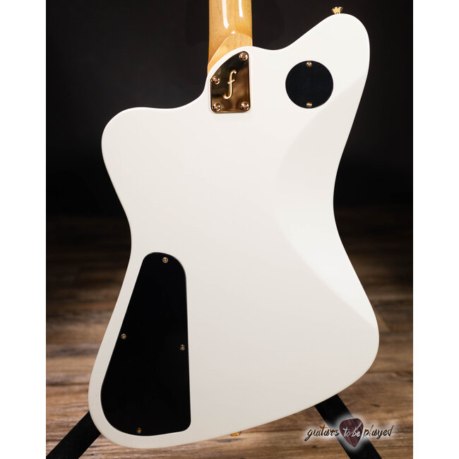 Fano PX6 Alt de Facto 3x TV Jones Guitar w/ Bigsby & Case – Olympic White