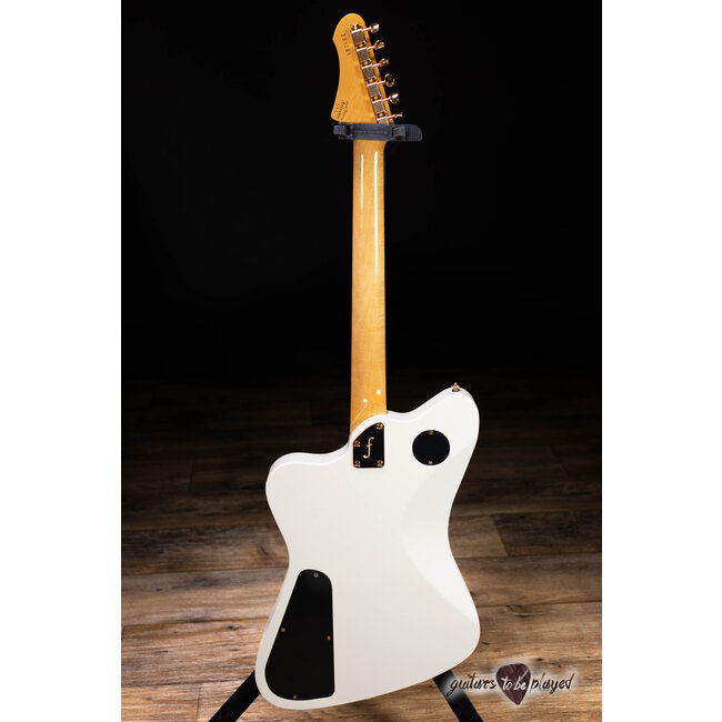 Fano PX6 Alt de Facto 3x TV Jones Guitar w/ Bigsby & Case – Olympic White