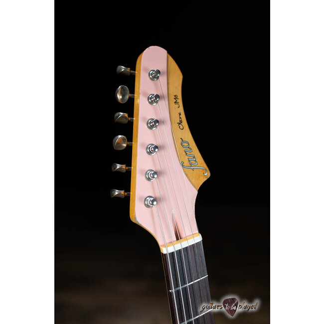 Fano JM6 Oltre Lollar Imperial & "The Bird" Guitar w/ Gigbag – Shell Pink