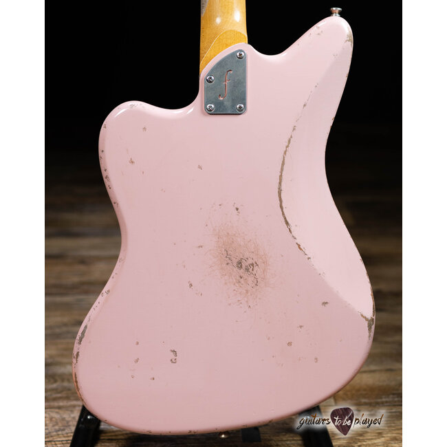 Fano JM6 Oltre Lollar Imperial & "The Bird" Guitar w/ Gigbag – Shell Pink