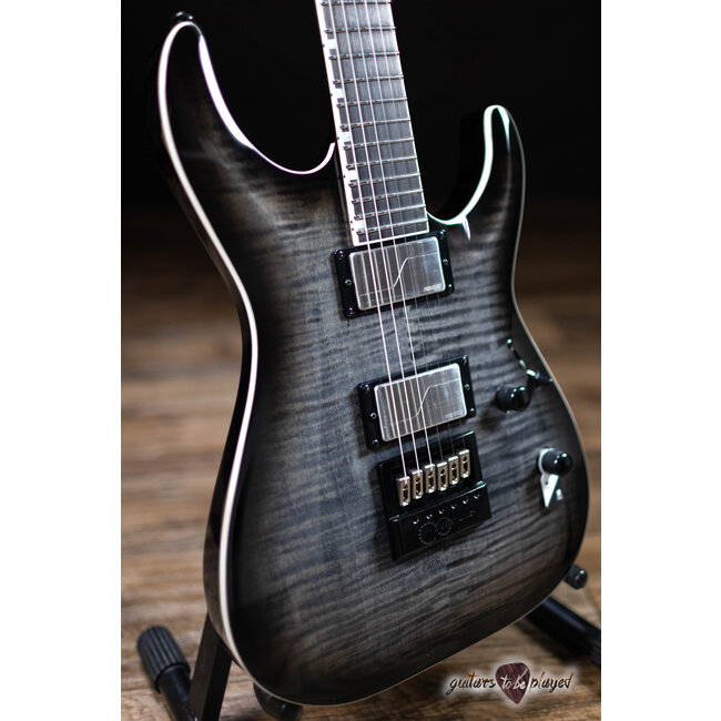 ESP LTD MH-1000FM Evertune Fishman Fluence Guitar – Charcoal Burst