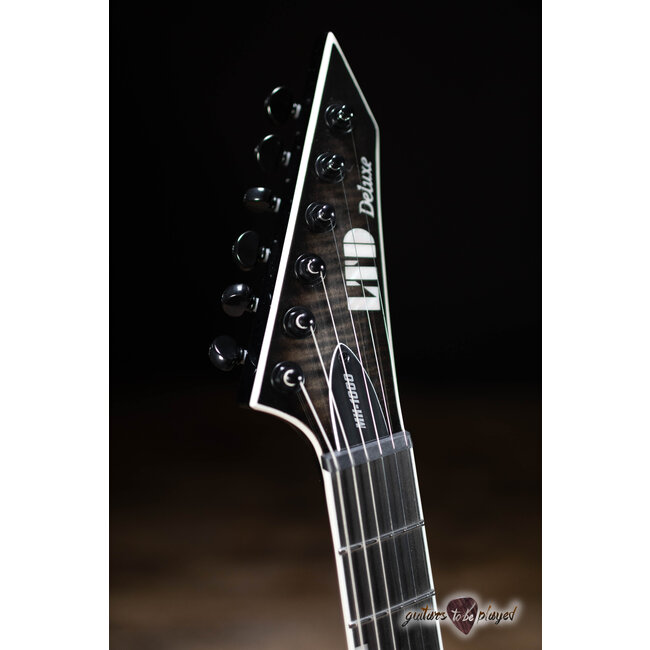 ESP LTD MH-1000FM Evertune Fishman Fluence Guitar – Charcoal Burst