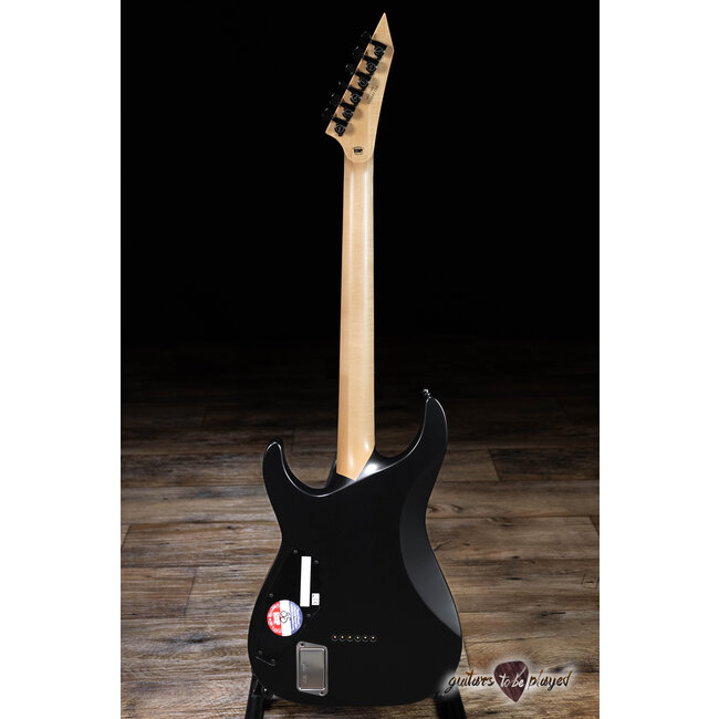 ESP E-II M-I NT Neck Thru EMG Guitar w/ Case – Black Satin