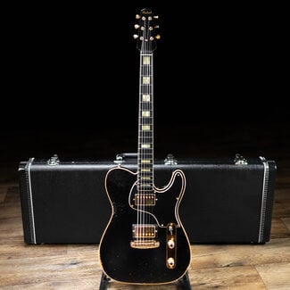 Shabat Shabat Lion Special Mahogany T-Style Guitar w/ Lollar Imperials – Black