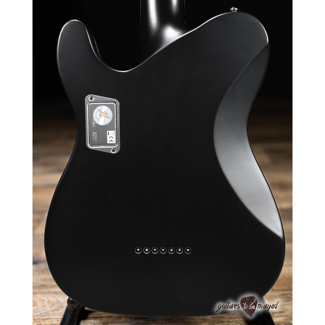 ESP E-II T-B7 Baritone 7-String EMG Guitar w/ Case – Black Satin