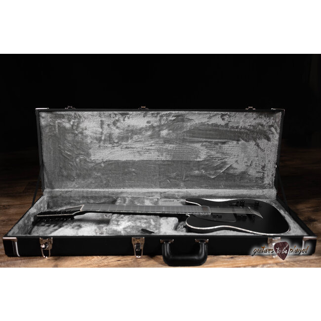 ESP E-II T-B7 Baritone 7-String EMG Guitar w/ Case – Black Satin