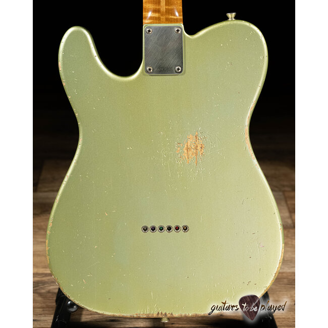 Shabat Lion Standard Sugar Pine T-Style w/ Flame Maple – Sage Green Metallic