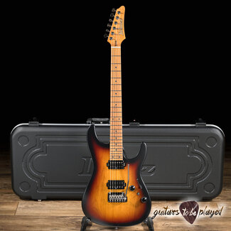 Ibanez AZ2402 Prestige HH Roasted Maple Neck Guitar w/ Case –Tri-Fade Burst Flat
