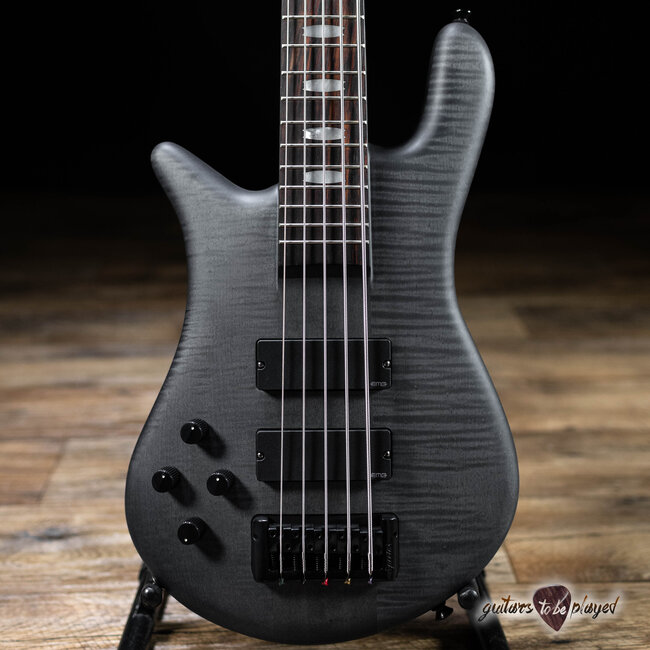 Spector Euro 5 LX 5-String Left-Handed Bass Guitar – Trans Black Stain Matte