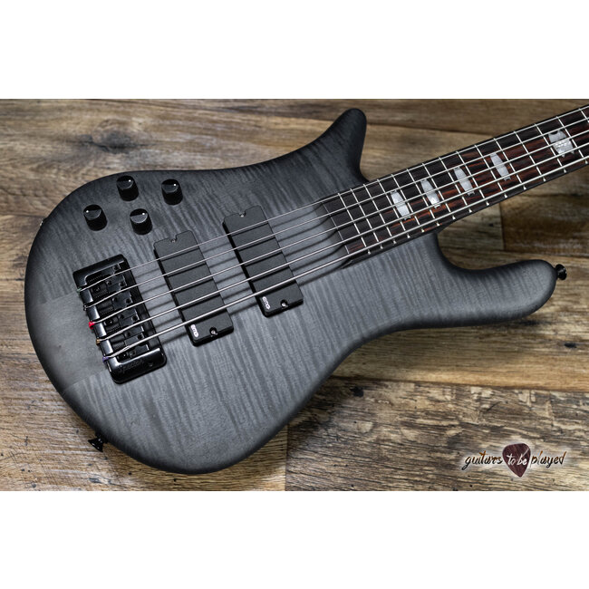 Spector Euro 5 LX 5-String Left-Handed Bass Guitar – Trans Black Stain Matte