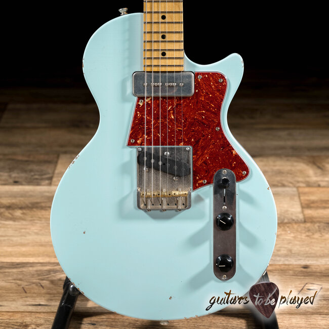 Fano SP6 Oltre Maple Neck Lollar P-90 & Vintage T Guitar w/ Gigbag – Sonic Blue