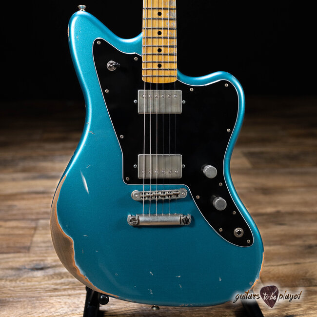 Fano JM6 Oltre Maple Neck Humbucker Guitar w/ Gigbag – Lake Placid Blue