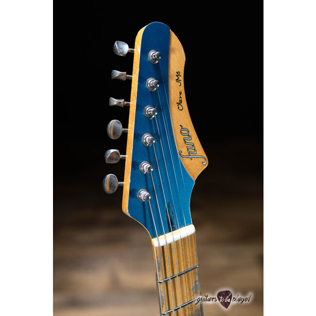 Fano JM6 Oltre Maple Neck Humbucker Guitar w/ Gigbag – Lake Placid Blue