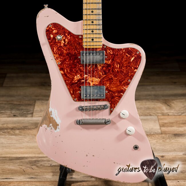Fano PX6 Oltre Maple Neck Suhr SSV Humbucker Guitar w/ Gigbag – Shell Pink
