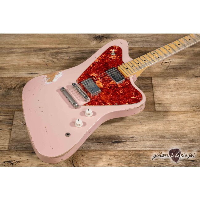 Fano PX6 Oltre Maple Neck Suhr SSV Humbucker Guitar w/ Gigbag – Shell Pink