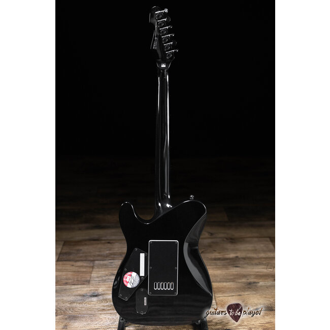 ESP LTD TE-1000 EverTune Burled Poplar Top Guitar – Charcoal Burst