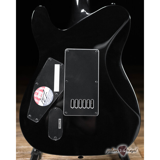 ESP LTD TE-1000 EverTune Burled Poplar Top Guitar – Charcoal Burst