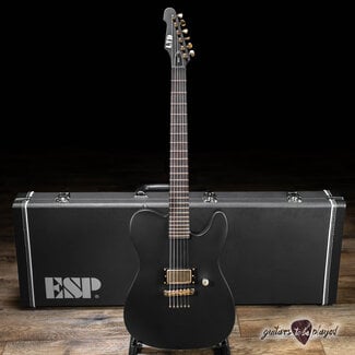 ESP LTD ESP LTD AA-1 Alan Ashby Signature EMG Guitar w/ Case – Black Satin (Demo)