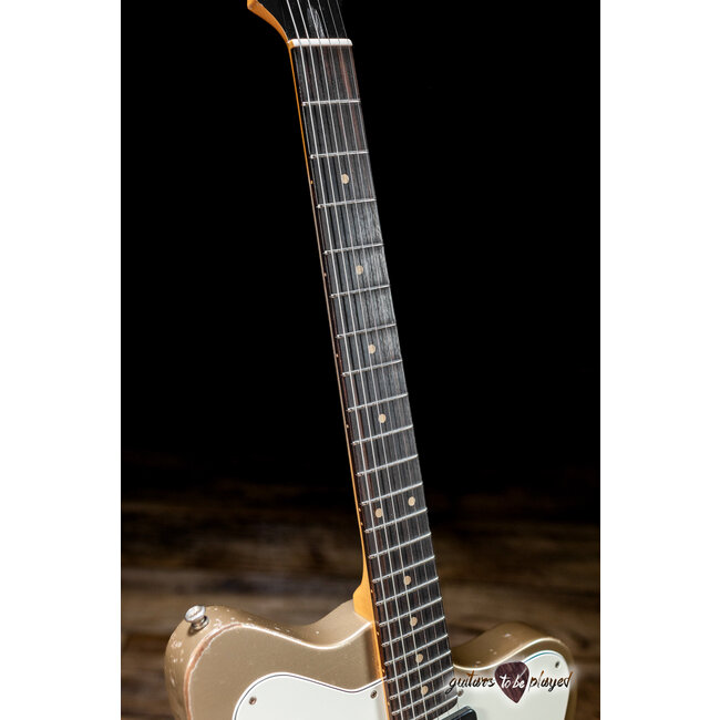 Fano PX6 Oltre Lollar Staple/Traditional P-90 Guitar w/ Gigbag – Shoreline Gold