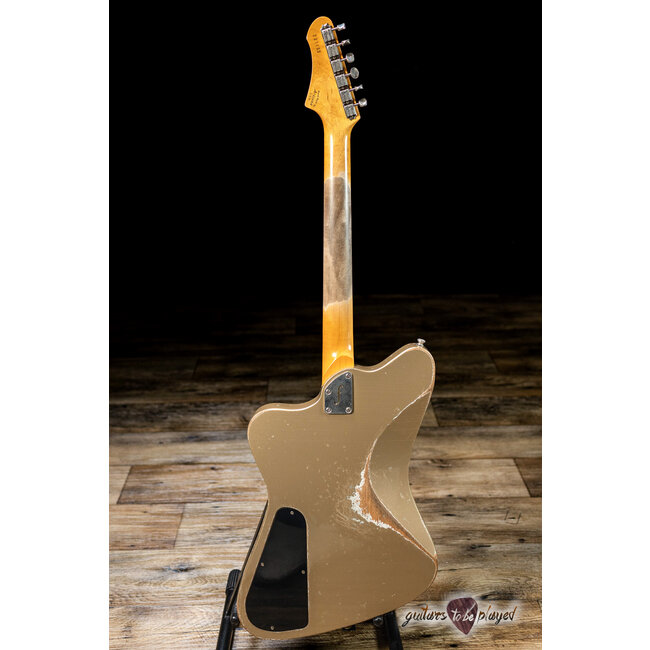 Fano PX6 Oltre Lollar Staple/Traditional P-90 Guitar w/ Gigbag – Shoreline Gold