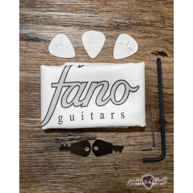 Fano GF6 Alt de Facto Semi-Hollow P-90 Bigsby Guitar w/ Case - Bull Black