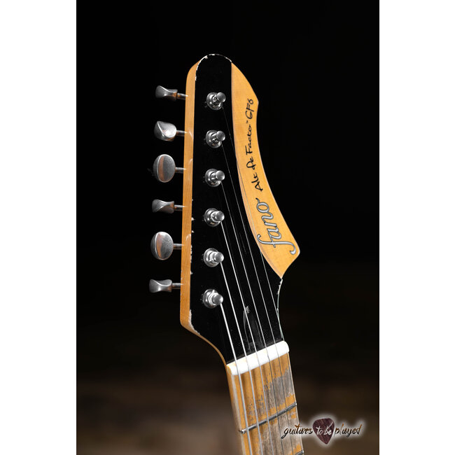 Fano GF6 Alt de Facto Semi-Hollow P-90 Bigsby Guitar w/ Case - Bull Black