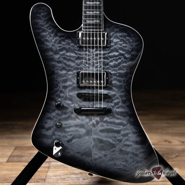 ESP LTD PHOENIX-1000 QM Left-Handed Guitar – See Thru Black Sunburst