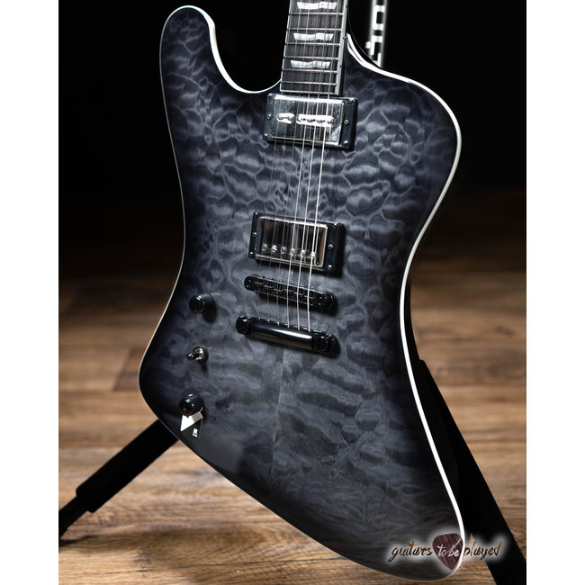 ESP LTD PHOENIX-1000 QM Left-Handed Guitar – See Thru Black Sunburst