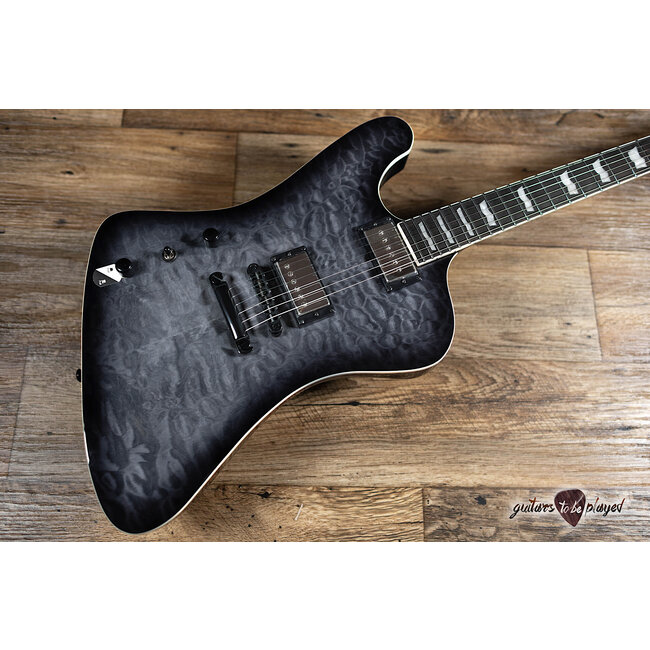 ESP LTD PHOENIX-1000 QM Left-Handed Guitar – See Thru Black Sunburst