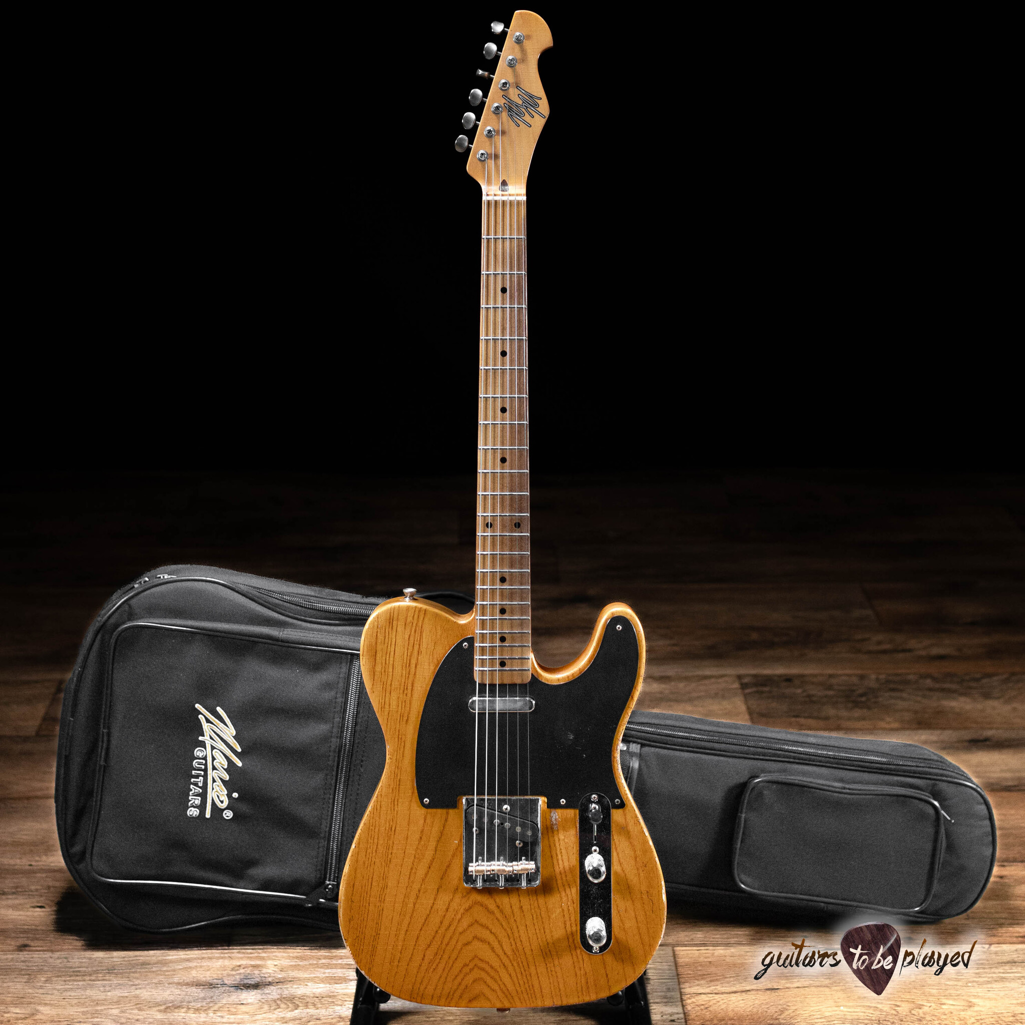 Mario Martin Guitars テレキャス　（１Pスワンプアッシュ） Mario Martin Guitars T-Style w/ 1pc Swamp Ash Body – Vintage Amber