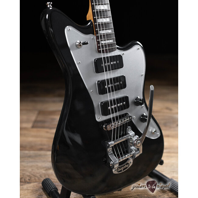 Fano JM6 Alt de Facto 3x Lollar P-90 Bigsby Guitar w/ Case – Bull Black