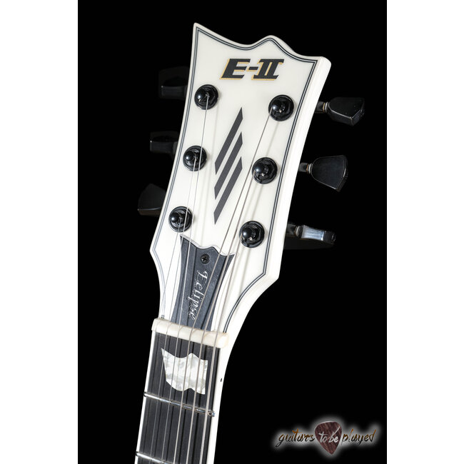 ESP E-II Eclipse LH Left-Handed EMG Guitar w/ Case – Snow White Satin