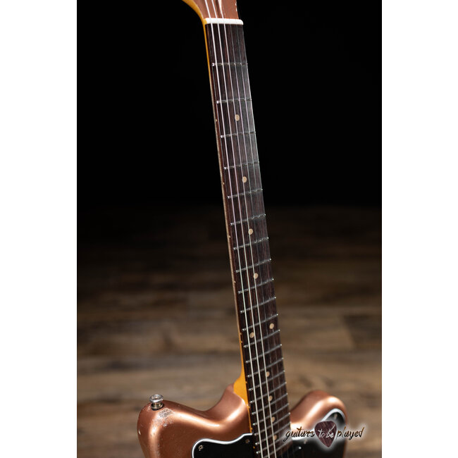 Fano JM6 Oltre Lollar P-90/Imperial Guitar w/ Gigbag – Copper Metallic