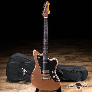 Fano Guitars Fano JM6 Oltre Lollar P-90/Imperial Guitar w/ Gigbag – Copper Metallic