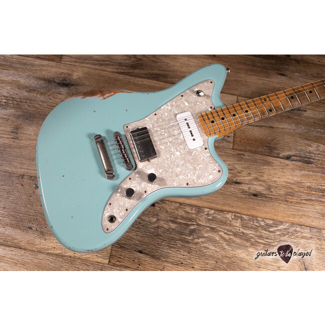 Fano JM6 Oltre Maple Neck Lollar P-90/Imperial Guitar w/ Gigbag – Sonic Blue