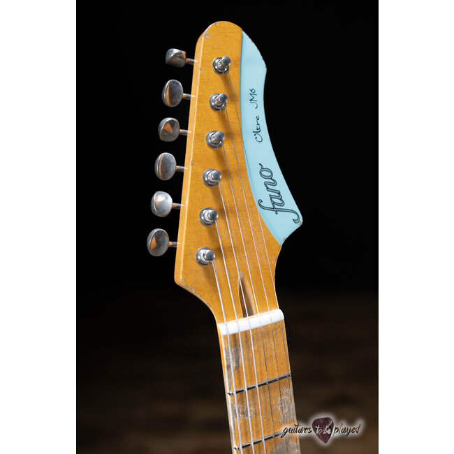 Fano JM6 Oltre Maple Neck Lollar P-90/Imperial Guitar w/ Gigbag – Sonic Blue