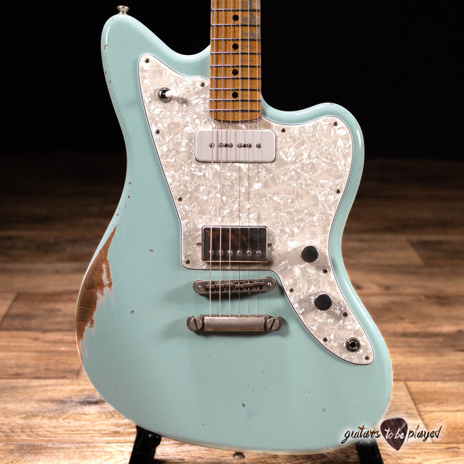 Fano JM6 Oltre Maple Neck Lollar P-90/Imperial Guitar w/ Gigbag – Sonic Blue