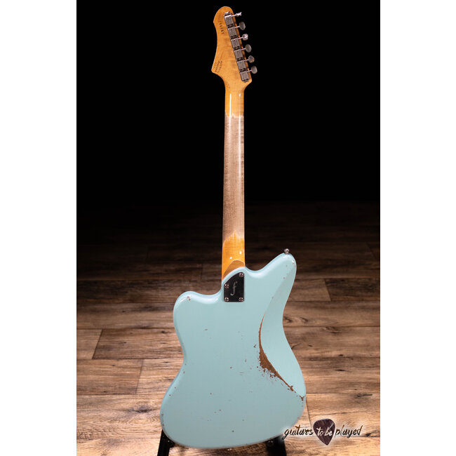 Fano JM6 Oltre Maple Neck Lollar P-90/Imperial Guitar w/ Gigbag – Sonic Blue